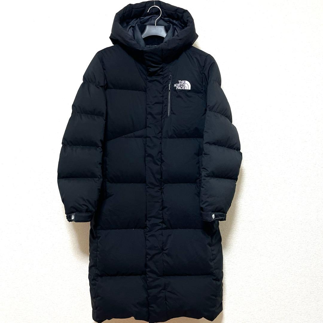 ノースフェイス ロングダウンジャケット メンズS レディースL ブラック
