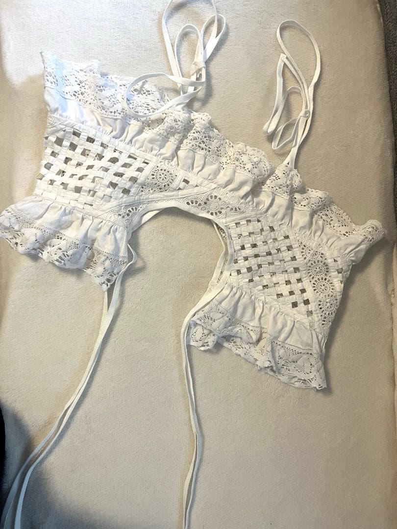 トップス malion vintage 4way lace camisole