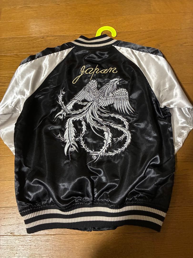 スカジャン 鷹刺繍 Mサイズ　リバーシブル