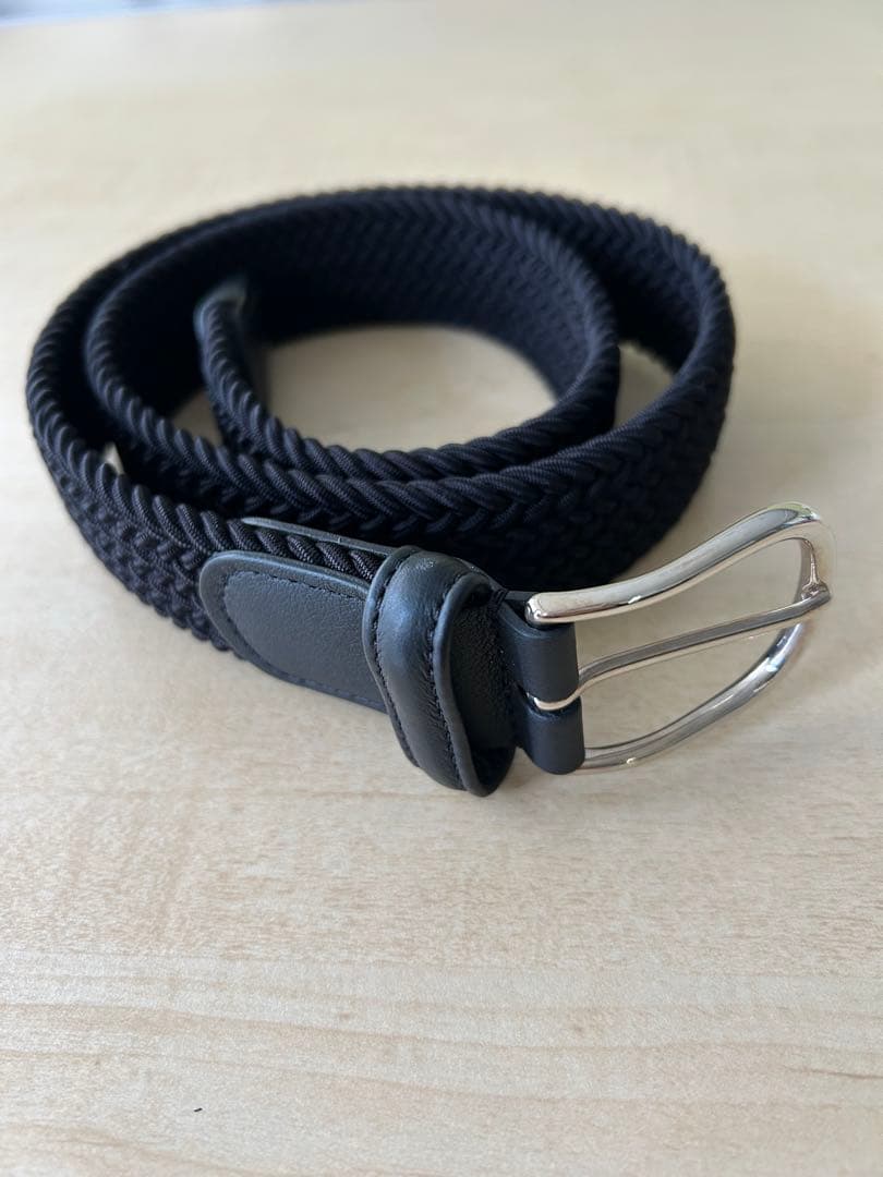 Anderson's ラバーメッシュベルト 35mm BLACK