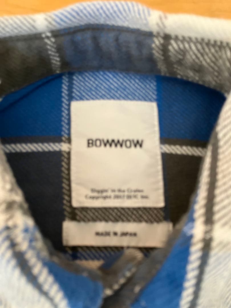 美品 BOW WOW REPAIR AGEING FLANNEL SHIRTS