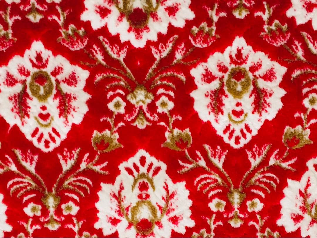 サイドカーテン　三角カーテン　金華山　新格子　花格子　レッド　赤　トラック