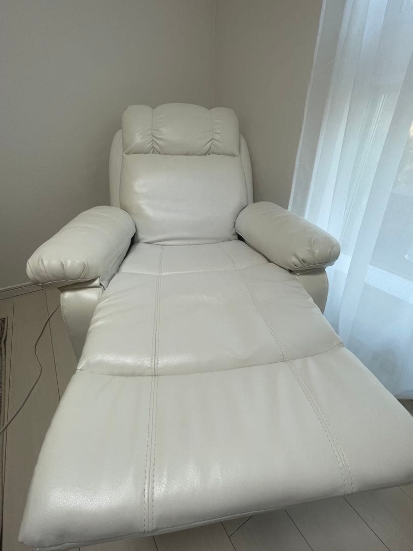 手動ラウンジチェア SHIFFON Jr-S （シフォンジュニア エス）ホワイト