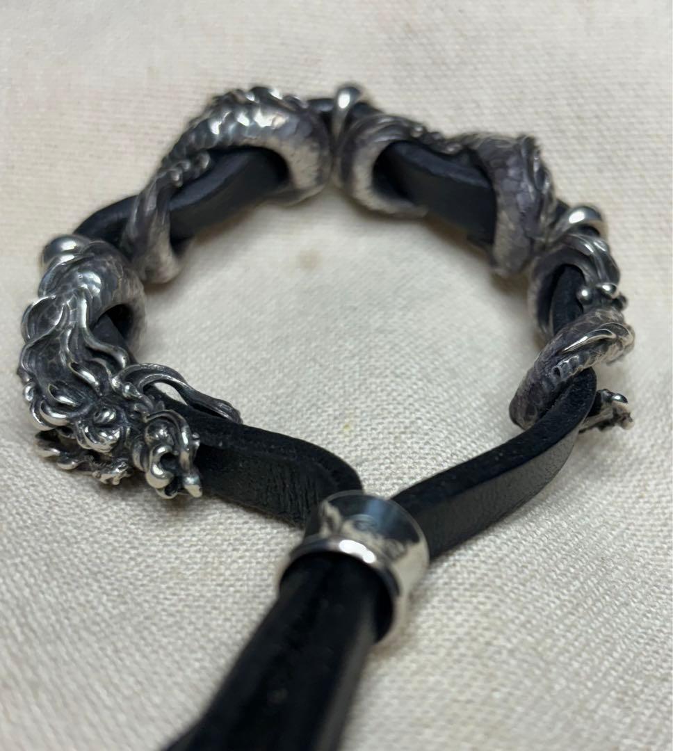 BULL BLOODのレザーシルバーブレスレッド ラルクhyde氏着用