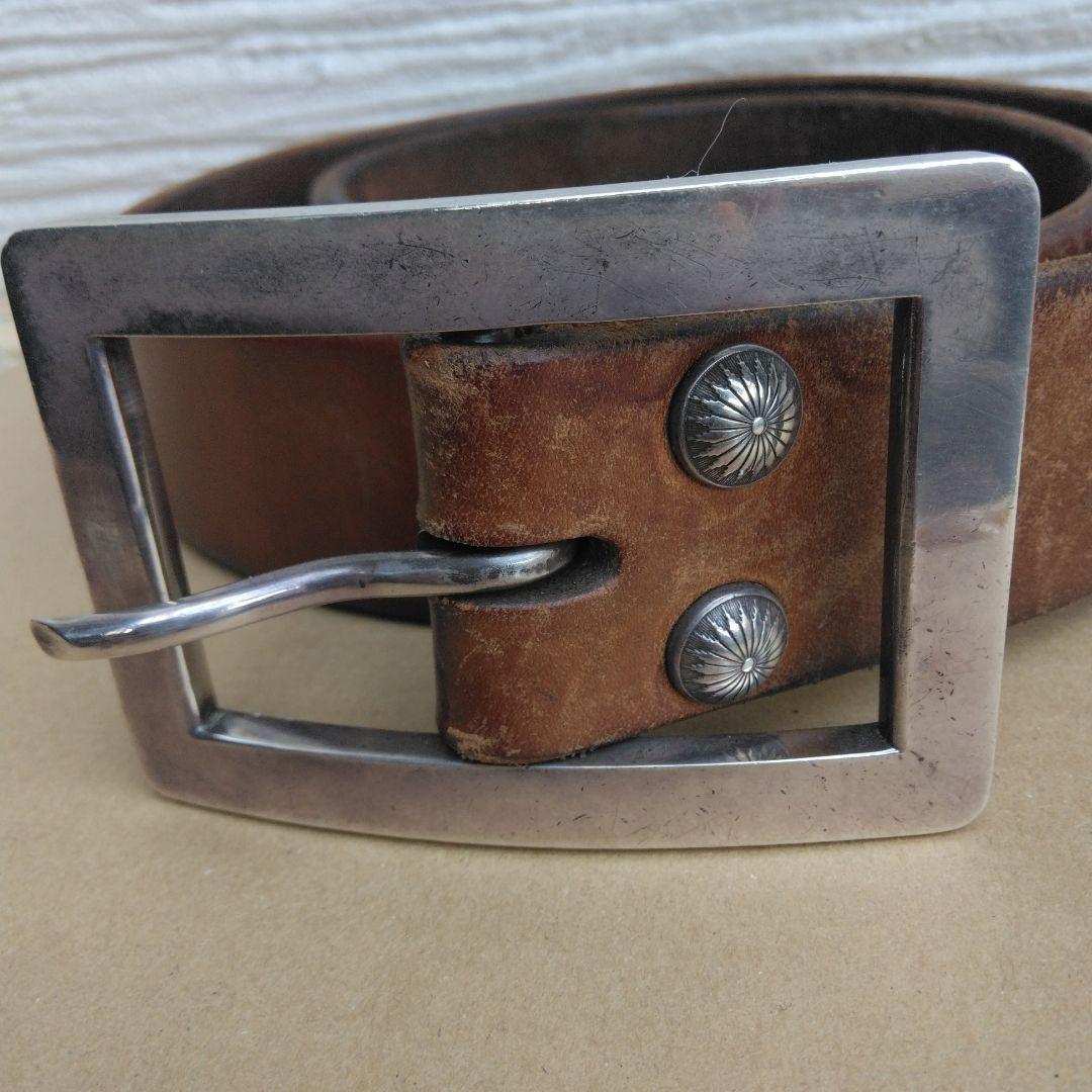 BIG TWIN　ビッグツイン　　シルバーバックルビンテージベルト