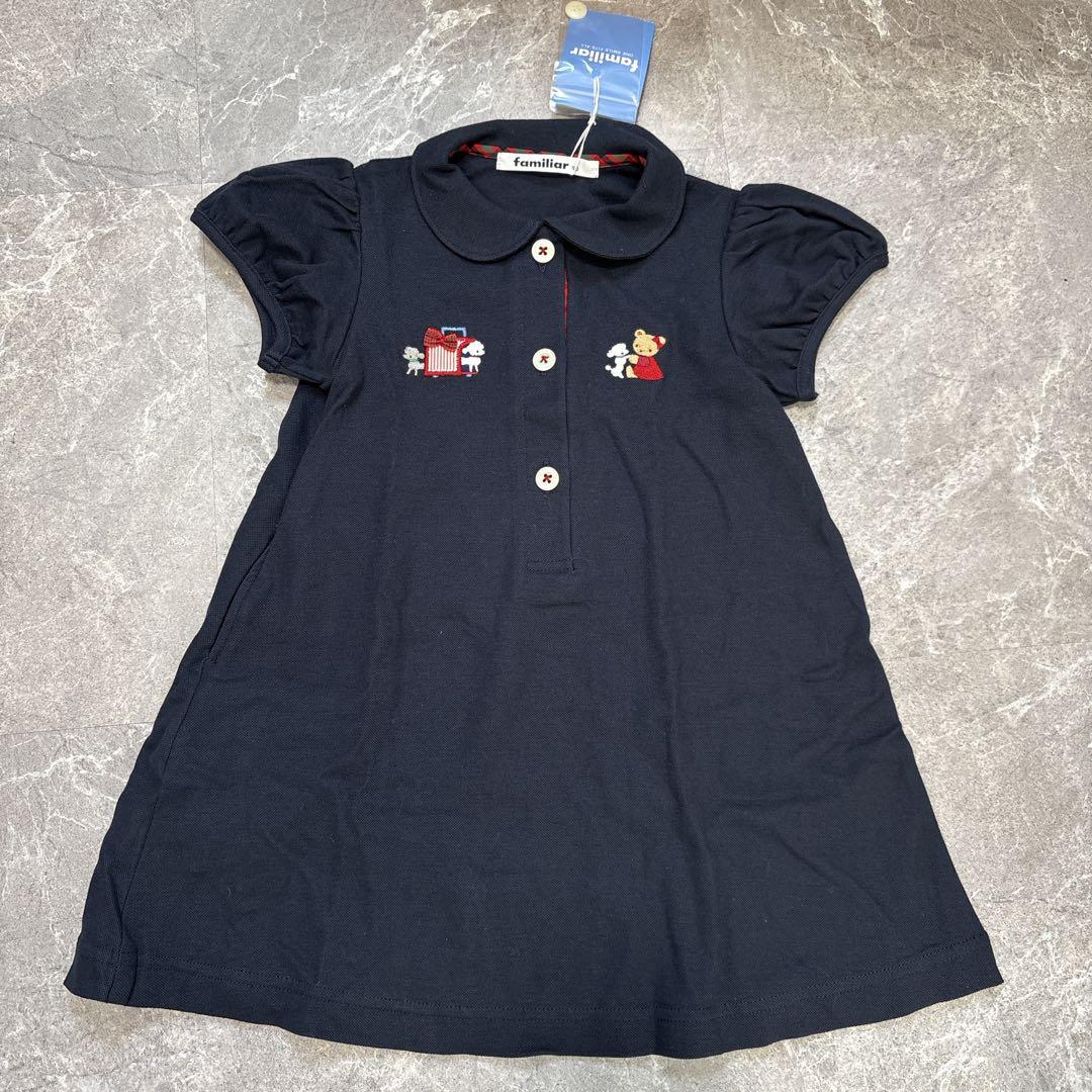 【familiar】ファミリア（90）ワンピース＊冠婚葬祭＊フォーマル＊タグ付き