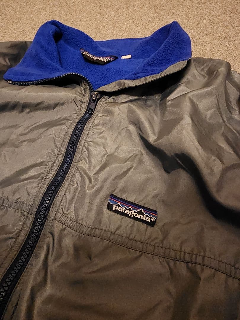【80s・希少カナダ製】パタゴニア シェルドシンチラジャケット グレー