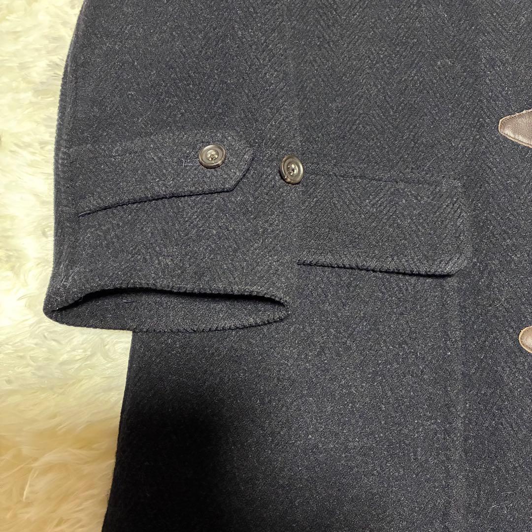 【美品】Paul Stuartポールスチュアートダッフルロングコートウールト