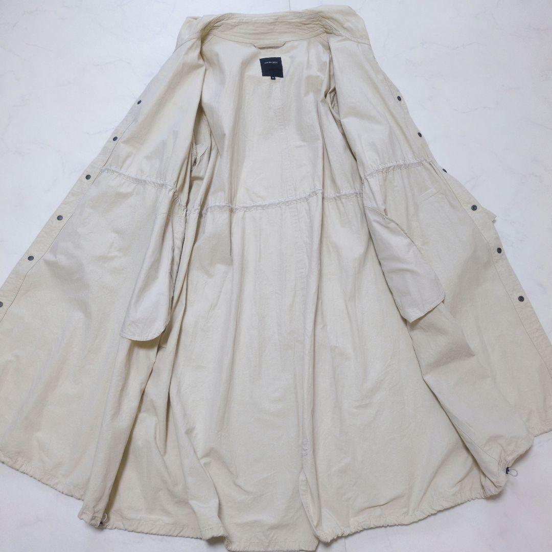 pasde calais✨️サニードライモッズコート 軽やか製品染め アイボリー