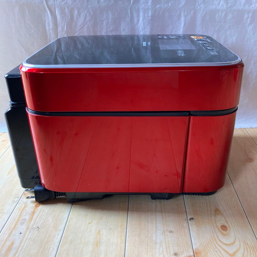 MITSUBISHI NJ-XWB10J 蒸気レス IH炊飯器 本炭釜 赤