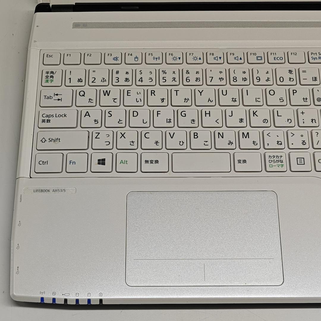 【富士通】AH53 高性能i7 SSD256GB 8GB ホワイト ノートPC