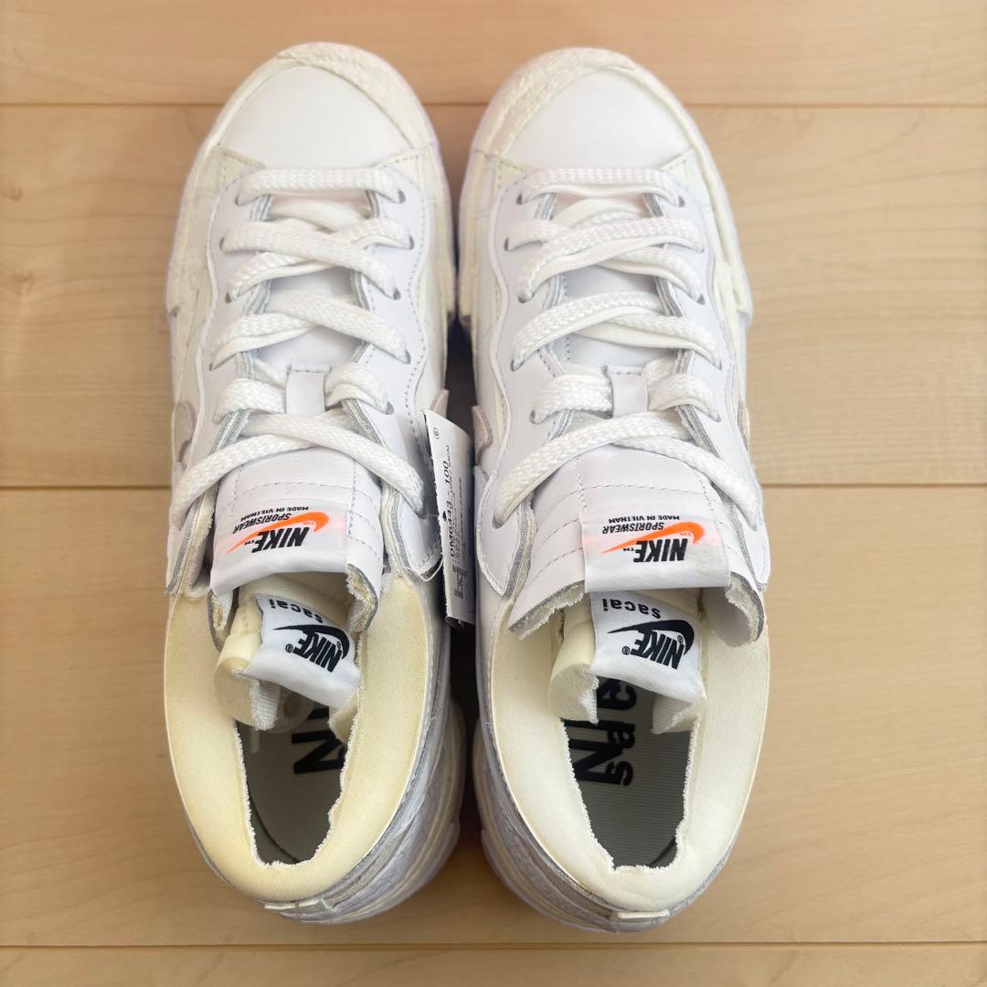 【新品】サカイ ナイキ DM6443-100 ブレーザー ロー ホワイト 27㎝