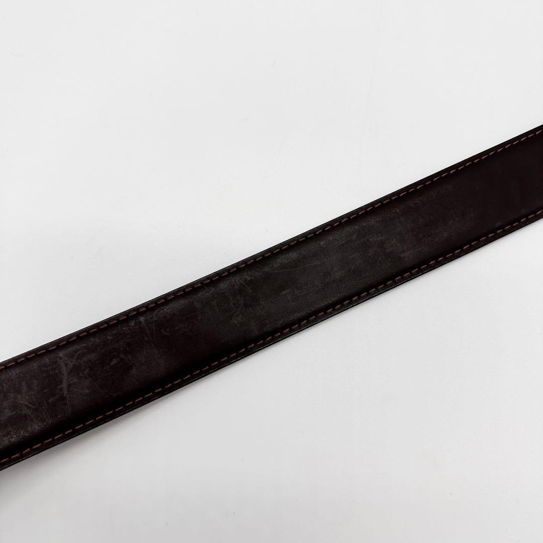 美品☆Mont Blanc モンブラン ブラック レザー ベルト☆B34