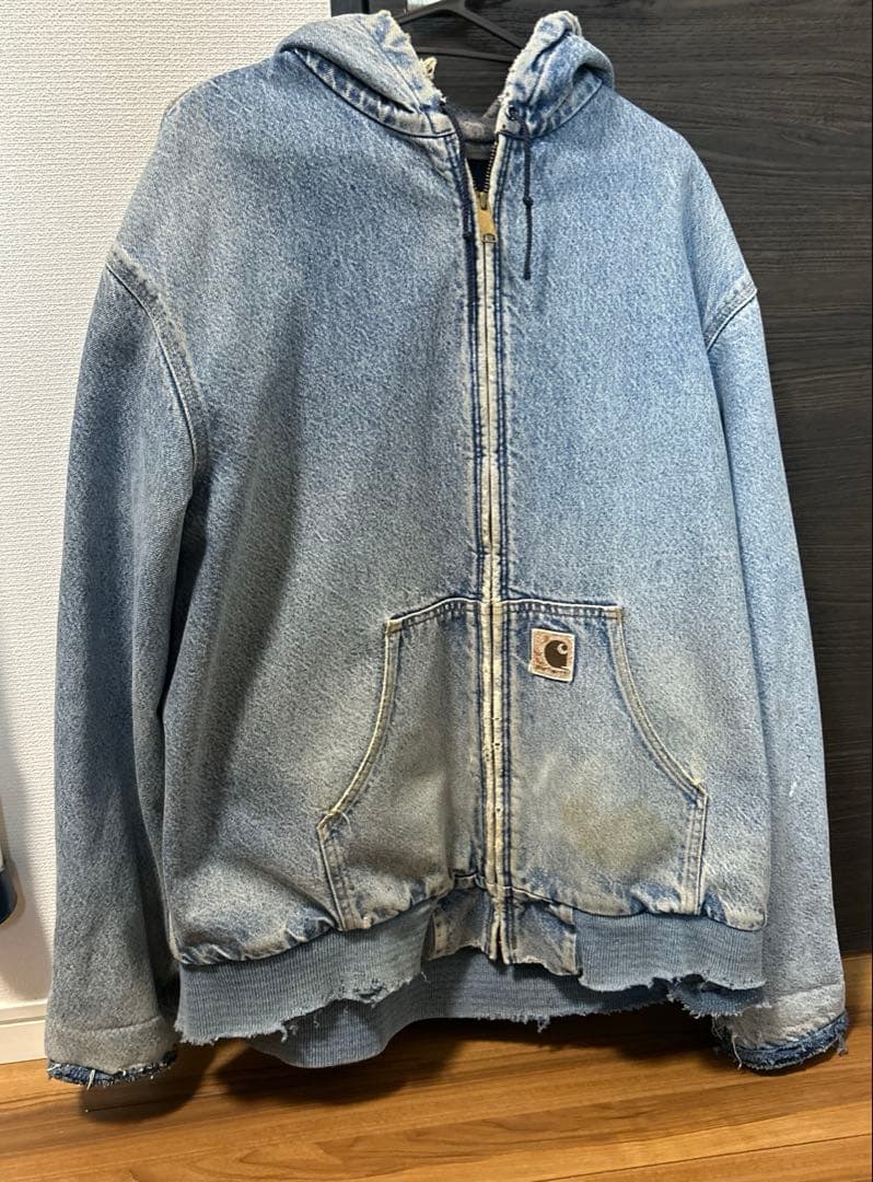 Carhartt 90s アクティブジャケット デニムフードジャケット