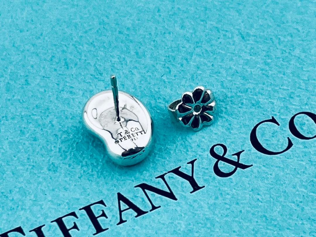 f127 美品　ティファニー　ビーン　ピアス　片耳　シルバー　925 ビーンズ