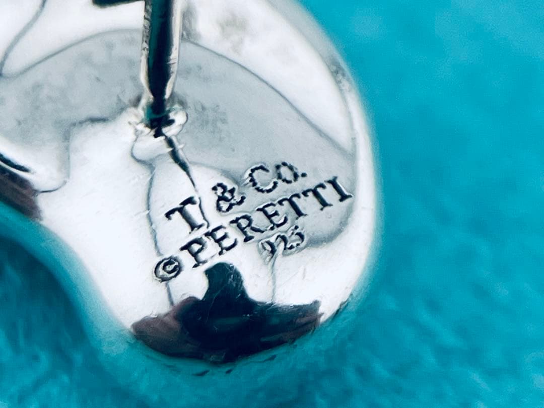 f127 美品　ティファニー　ビーン　ピアス　片耳　シルバー　925 ビーンズ