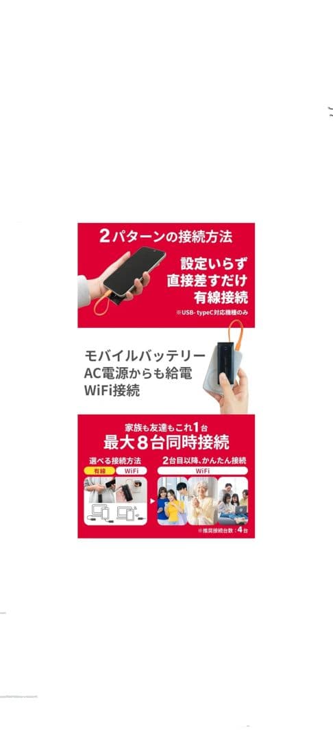 リチャージWiFi モバイルルーター 100GB 365日