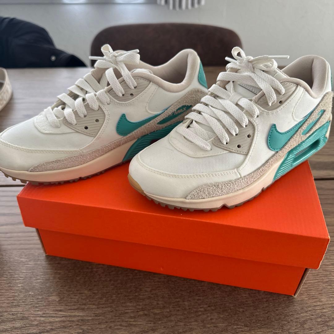 Nike Air Max ホワイト/ティール シューズ/ゴルフ