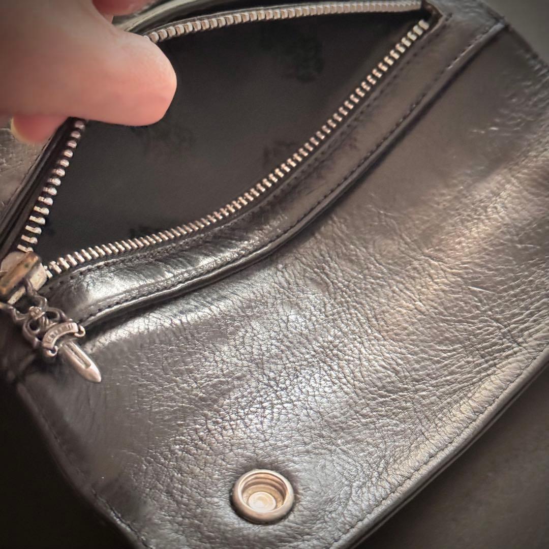 Chrome Hearts ウォレット ウェーブ　　　　ヘビーレザー