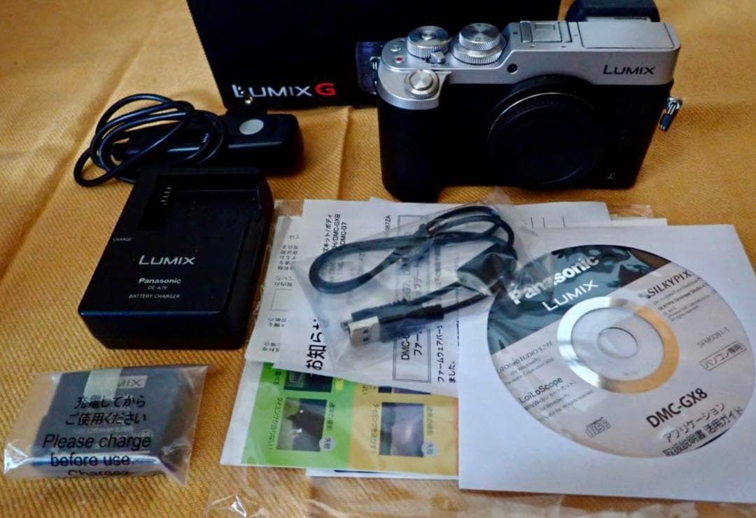 M*e様 LUMIX GX8 ボディ シルバー｜保護フィルム貼付・美品／元箱あり