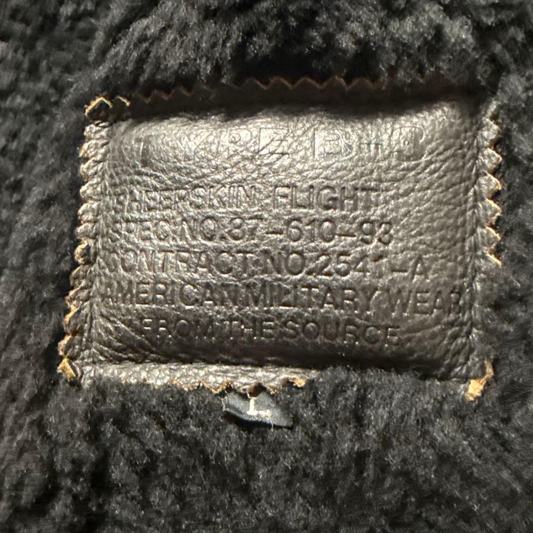 ヒ*ン様 美品　THE SOURCE TYPE B-3 リアルムートン　Ｌ