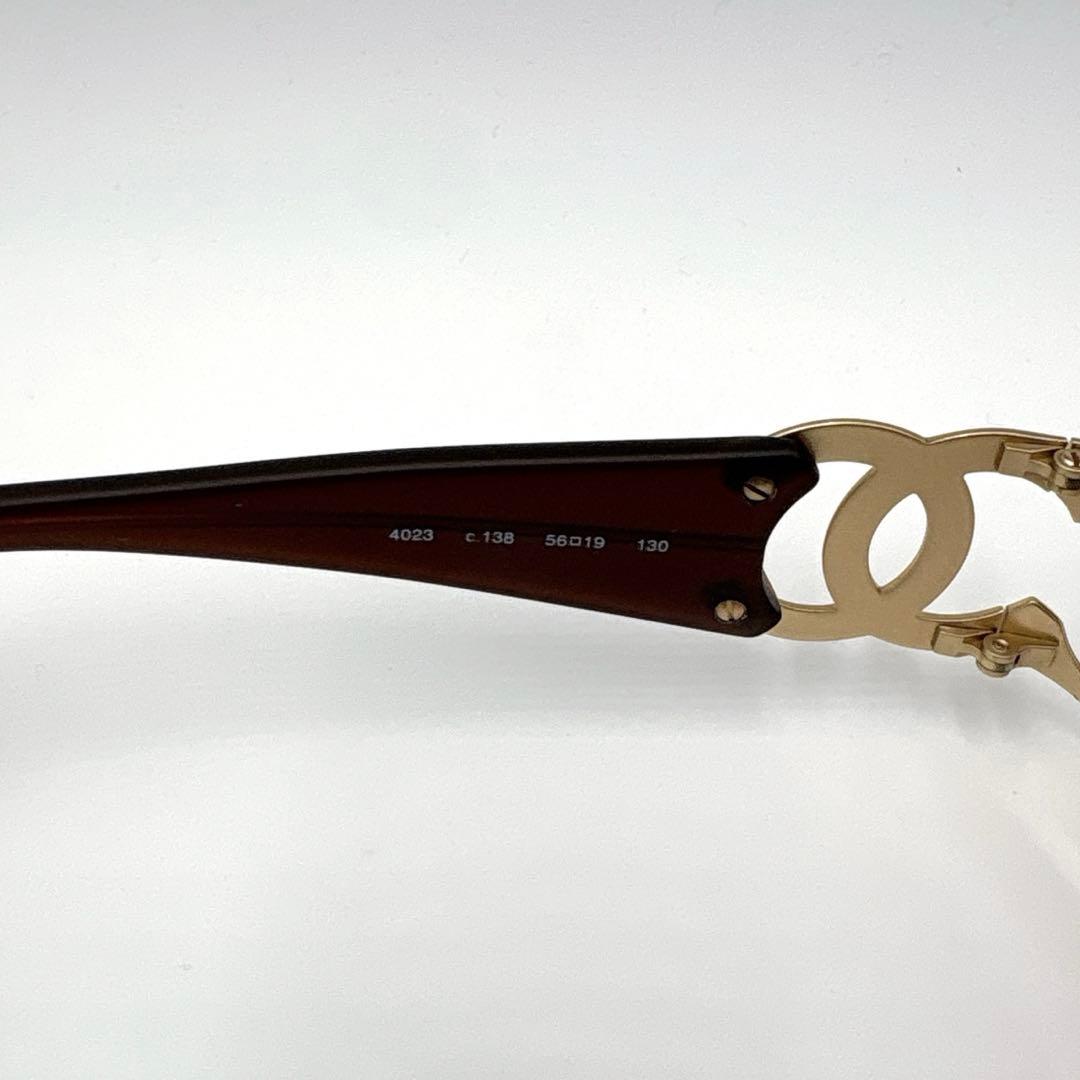 希少 美品 CHANEL シャネル サングラス ココマーク ゴールド 4023