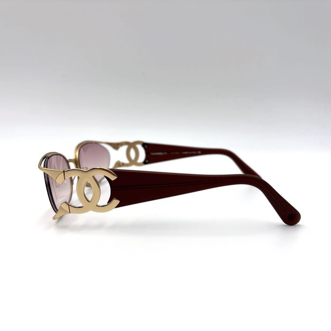 希少 美品 CHANEL シャネル サングラス ココマーク ゴールド 4023