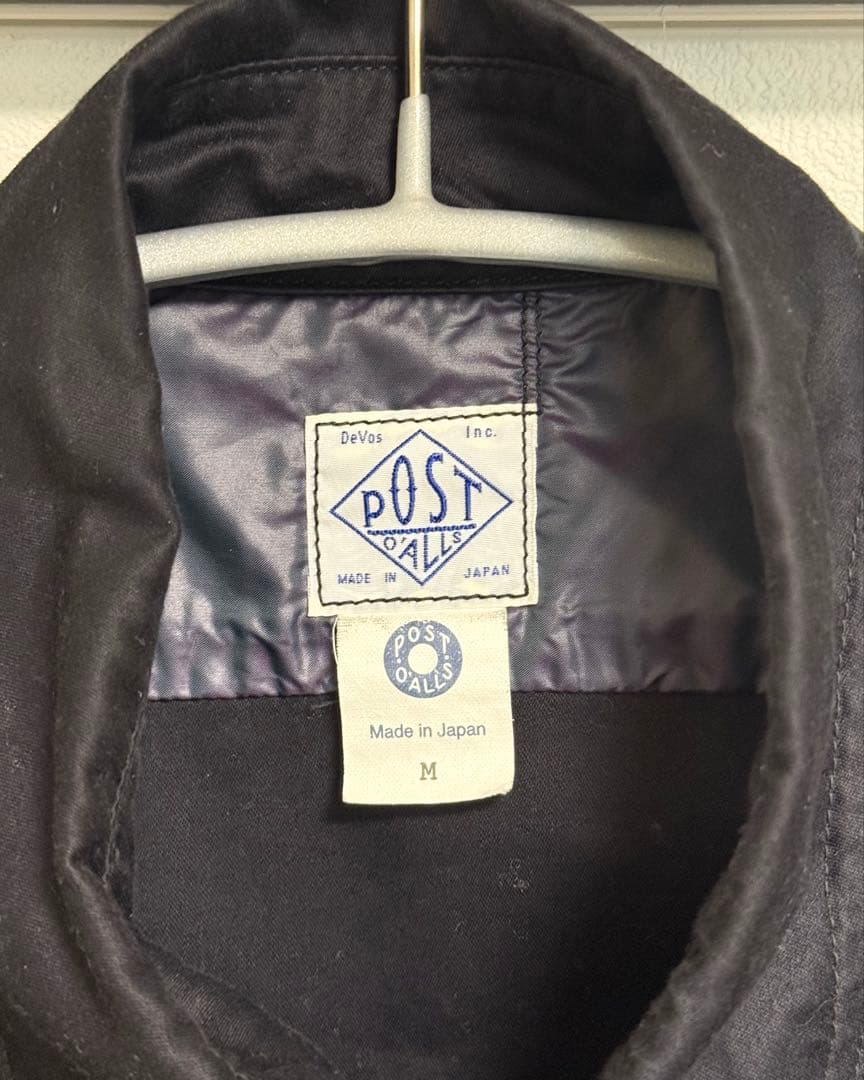 【美品】23FW POST OVERALLS/NAVY CUT SHIRT