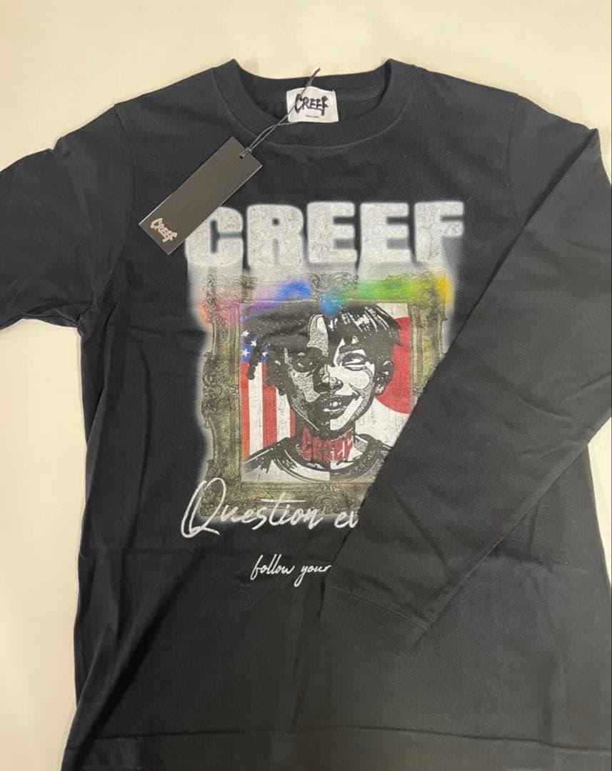 CREEF グラフィックロングスリーブTシャツ