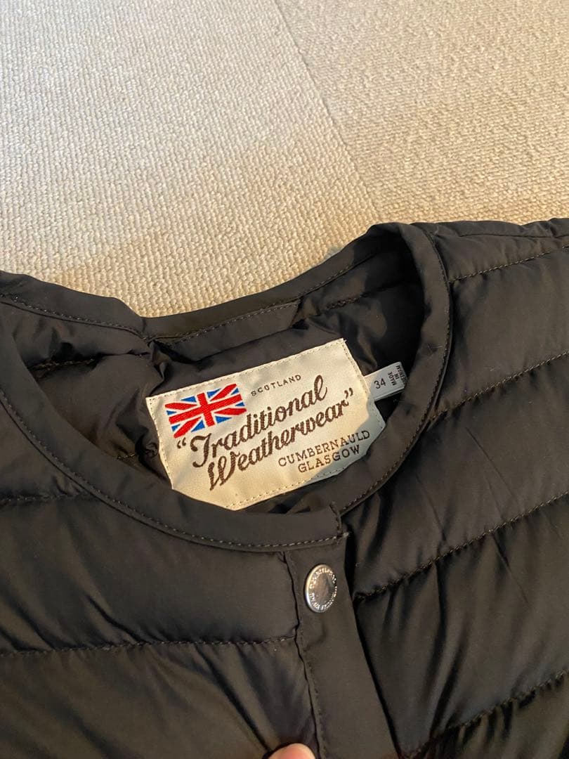 美品　トラディショナルウェザーウェア　アークリー ダウンジャケット　34