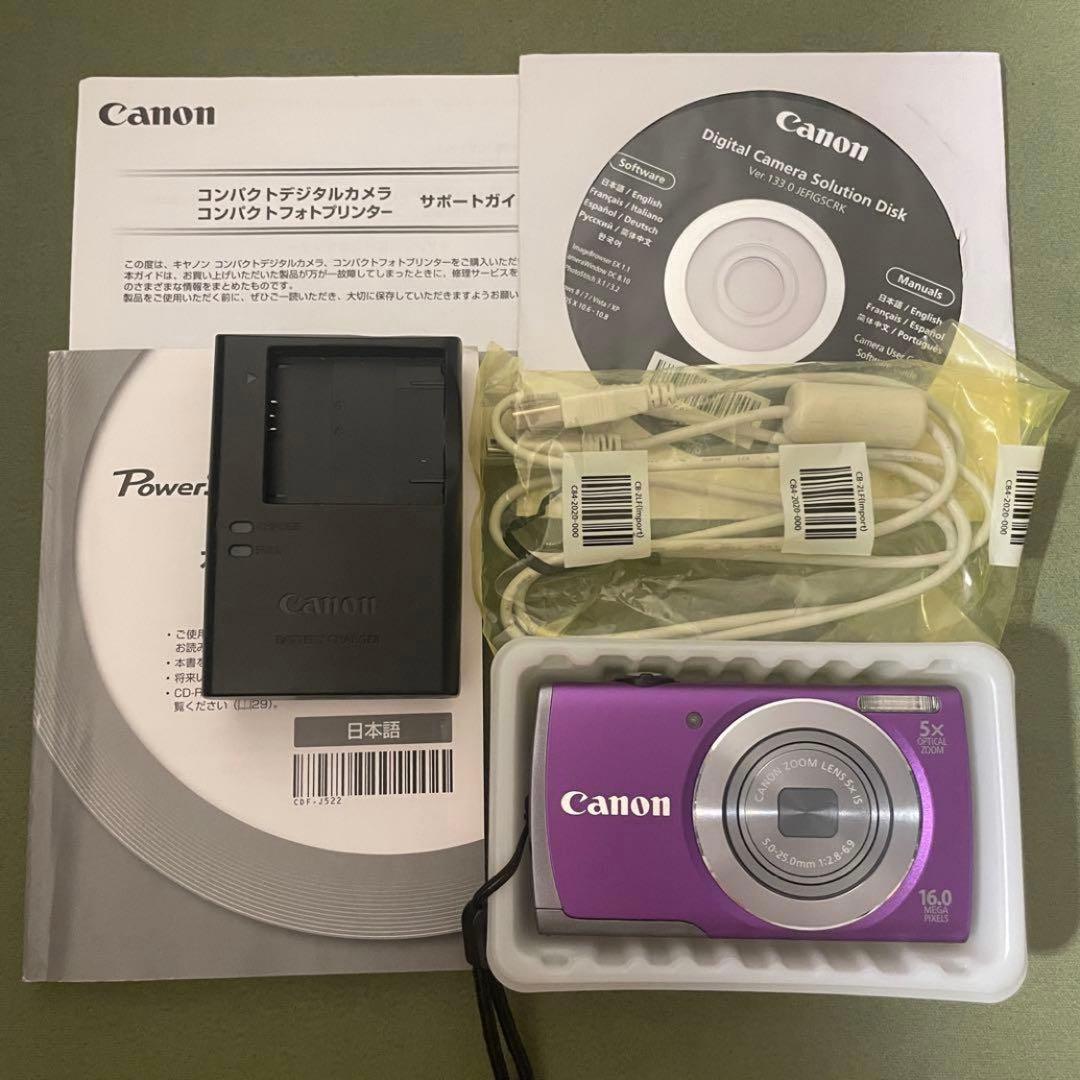 Canon power shot A3500 IS パープル紫