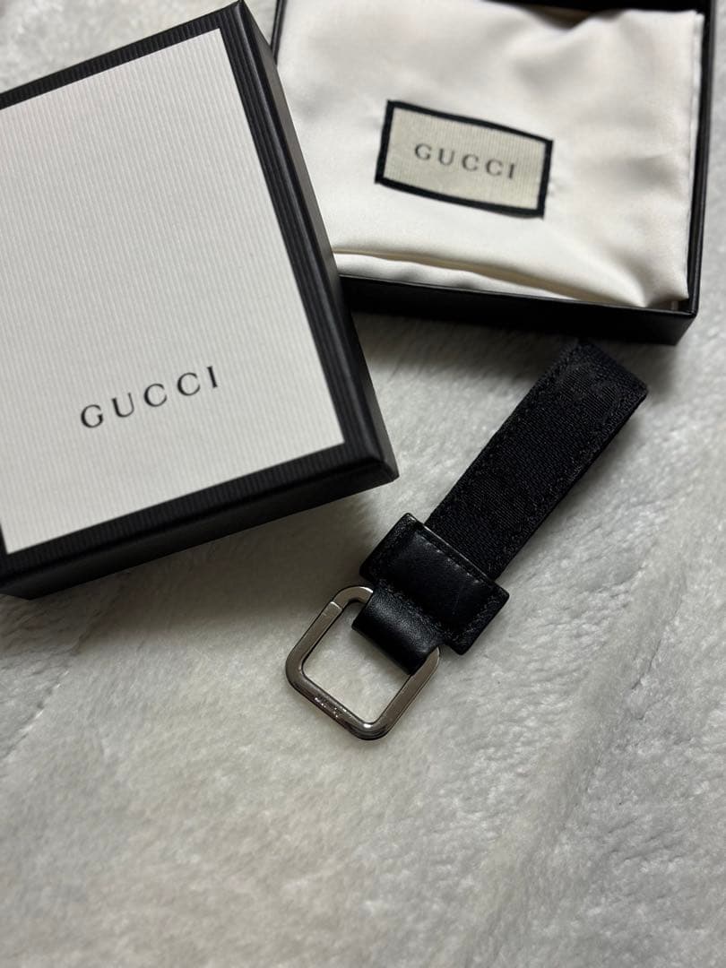 GUCCI GG キャンバス キーリング キーホルダー