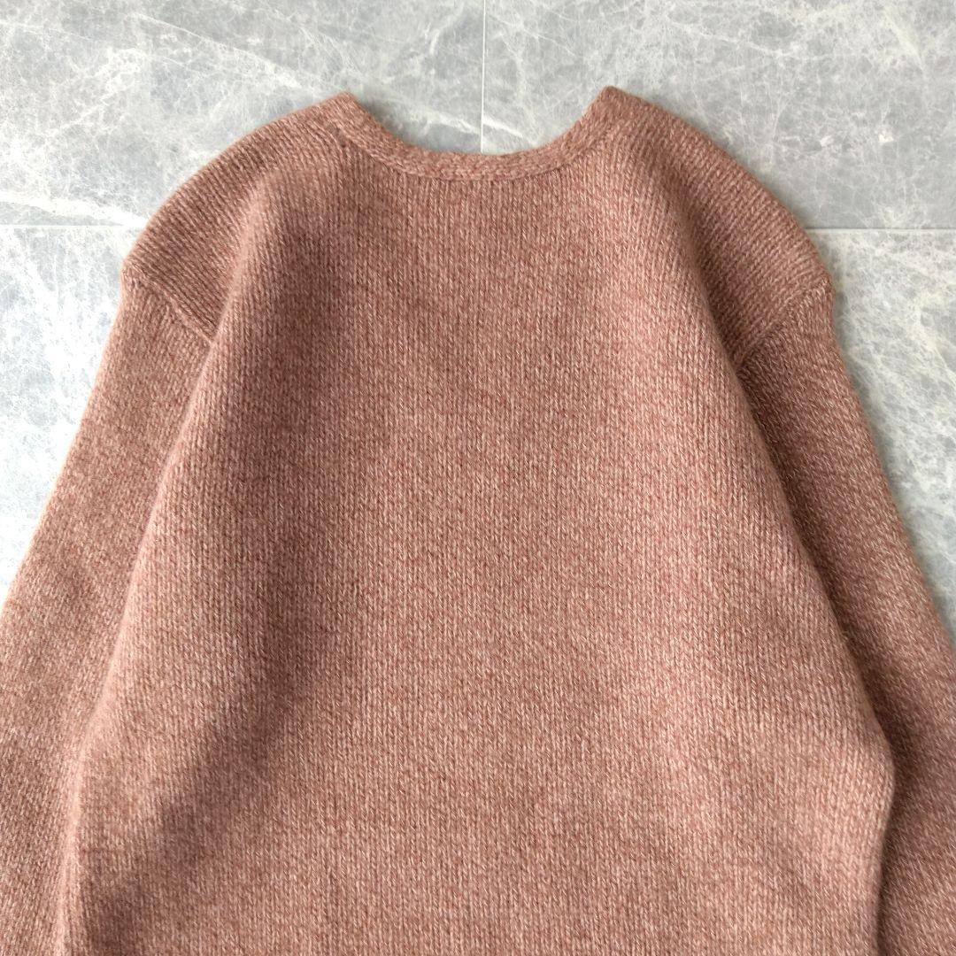 557 かか様 ヨーガンレール カシミヤ混 Vネック ニット ピンクブラウン