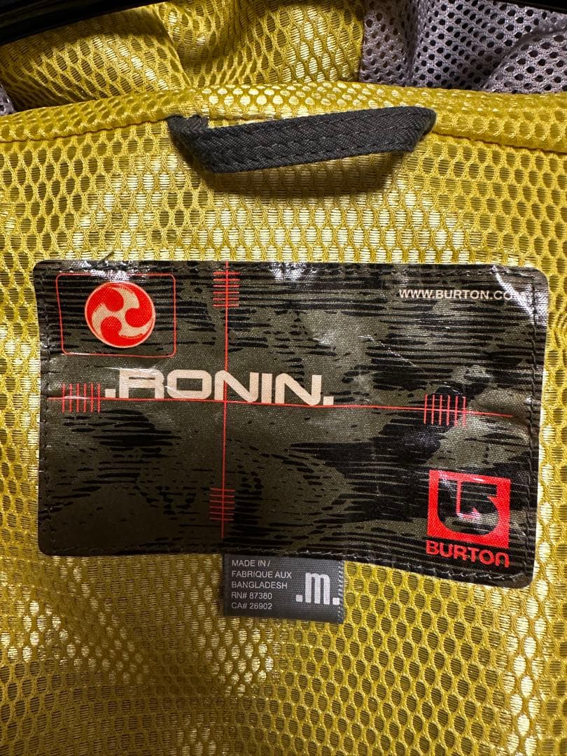 浅*行様 BURTON RONIN セットアップ　ミリタリーデザイン　オリーブグ