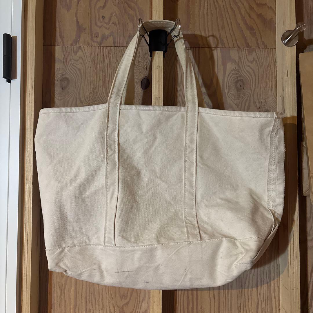 LL Bean トートバッグ 白　アイボリー