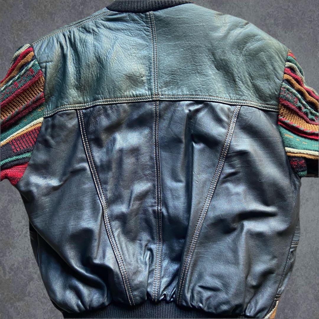 ジャケット・アウター 90s 00s vintage euro leather blouson y2k