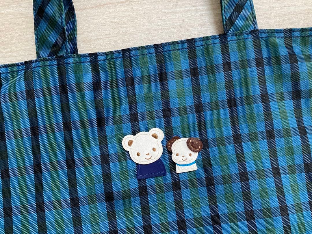 美品　ファミリア　ナイロン　レッスンバッグ