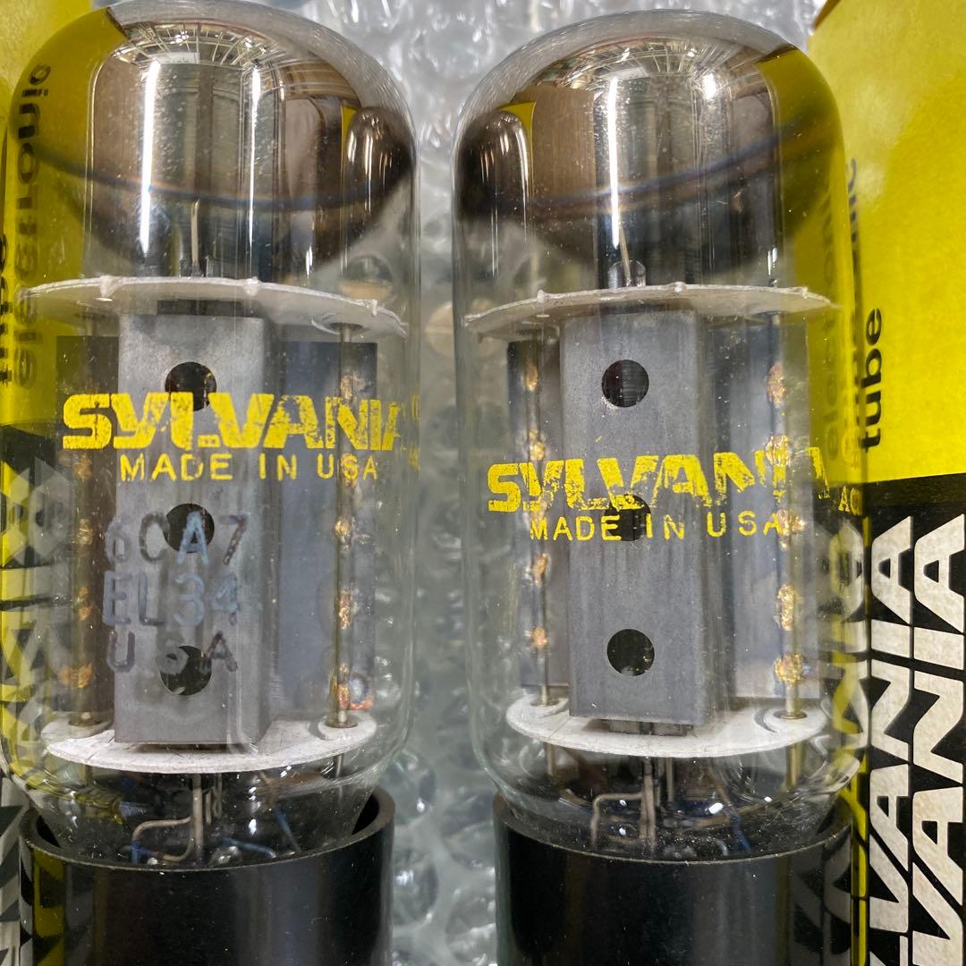 真空管　SYLVANIA 6CA7 EL34 2本セット