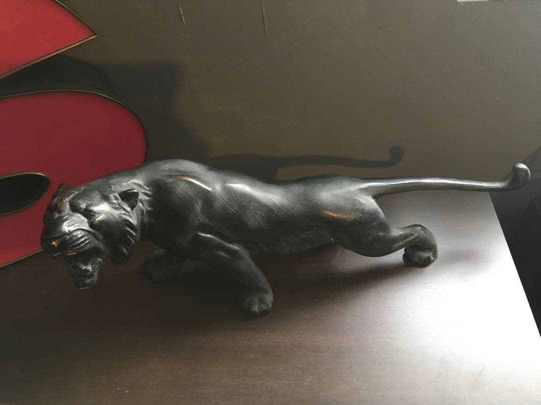 ブラックパンサー　アンティーク置物　USA ミッドセンチュリー