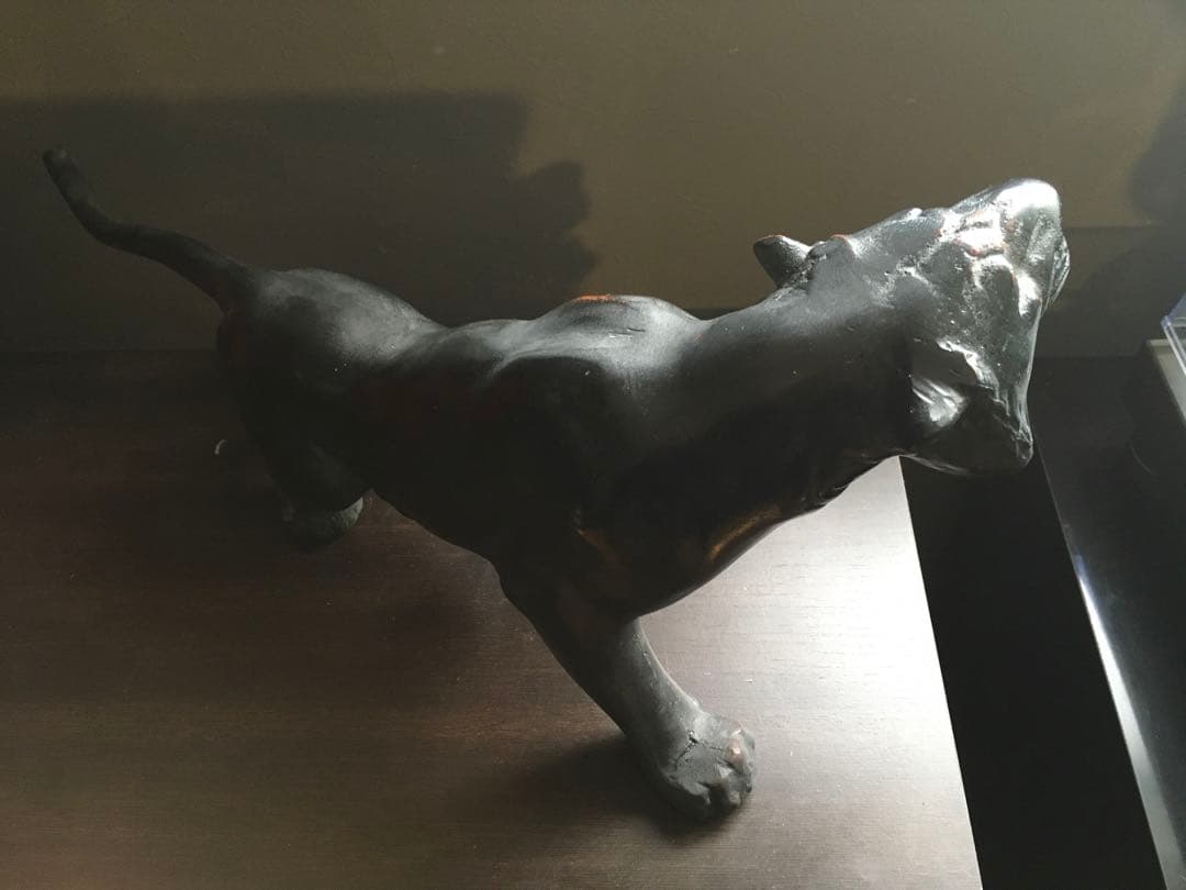 ブラックパンサー　アンティーク置物　USA ミッドセンチュリー