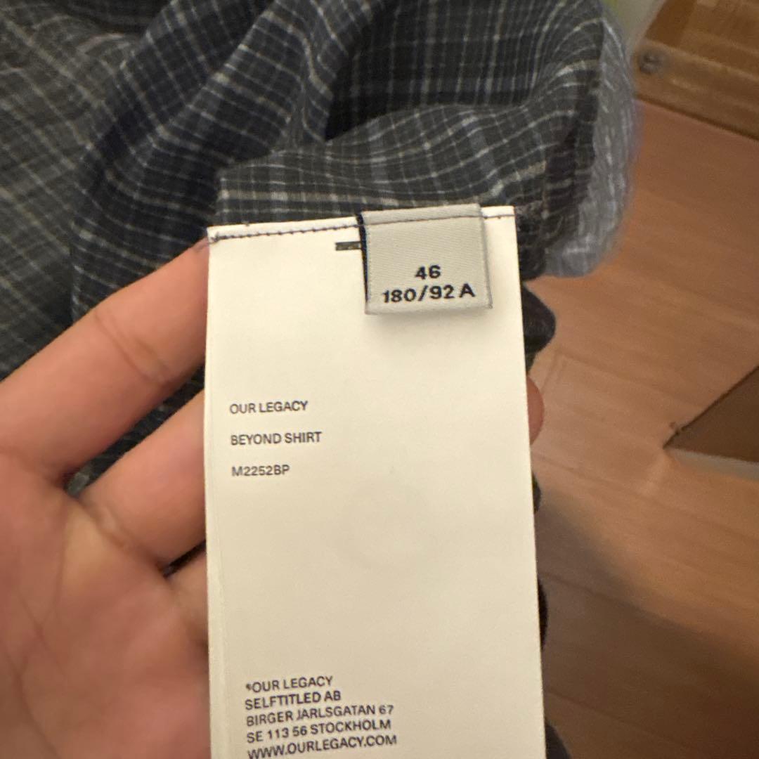 トップス OUR LEGACY BEYOND SHIRT 25SS