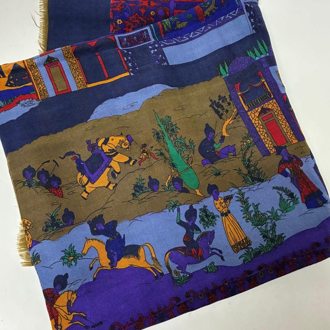 【フェンディ/FENDI】ウール素材 大判ショール ストール