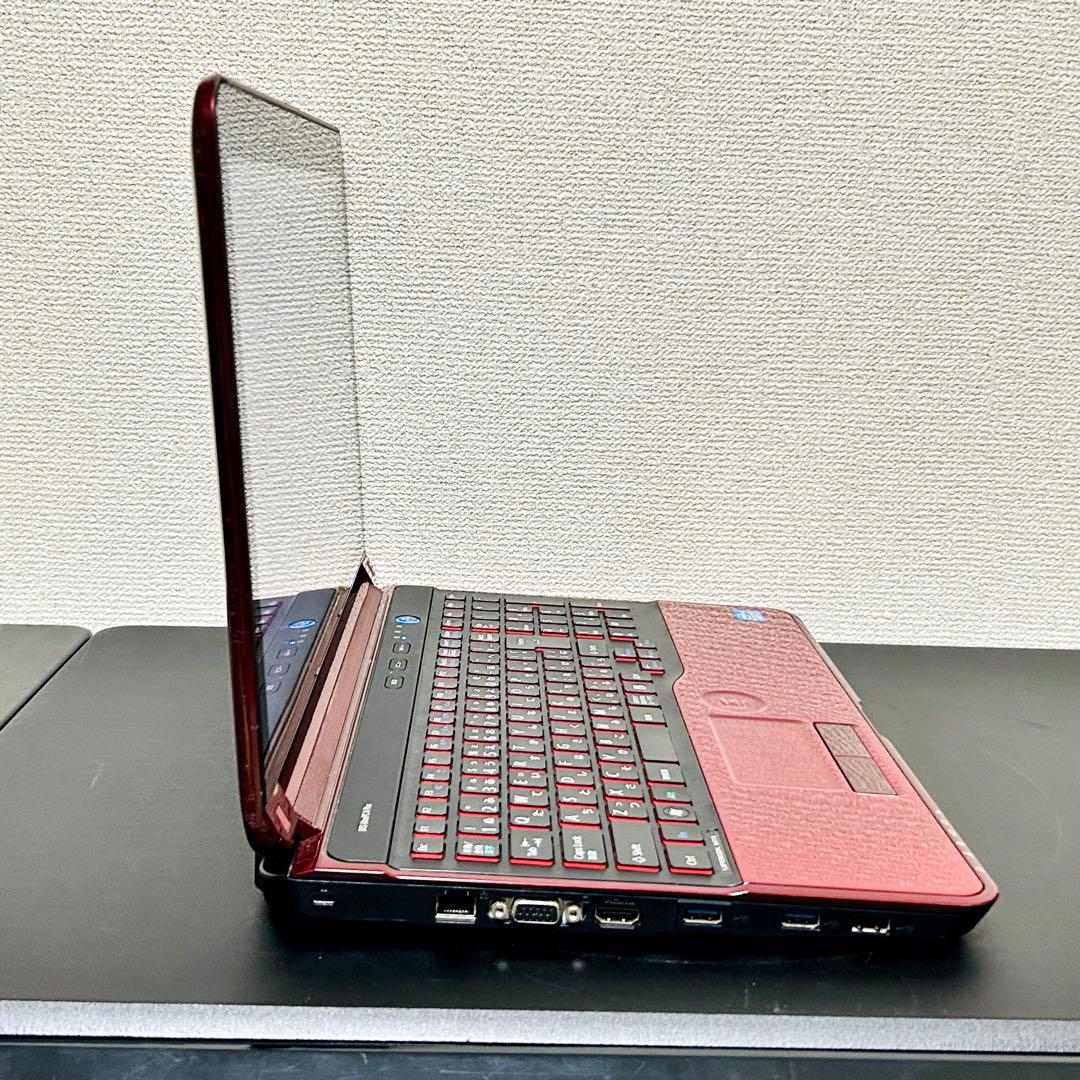 富士通 ブルーレイ搭載 Win11 Core-i7 SSD快速起動 レッド