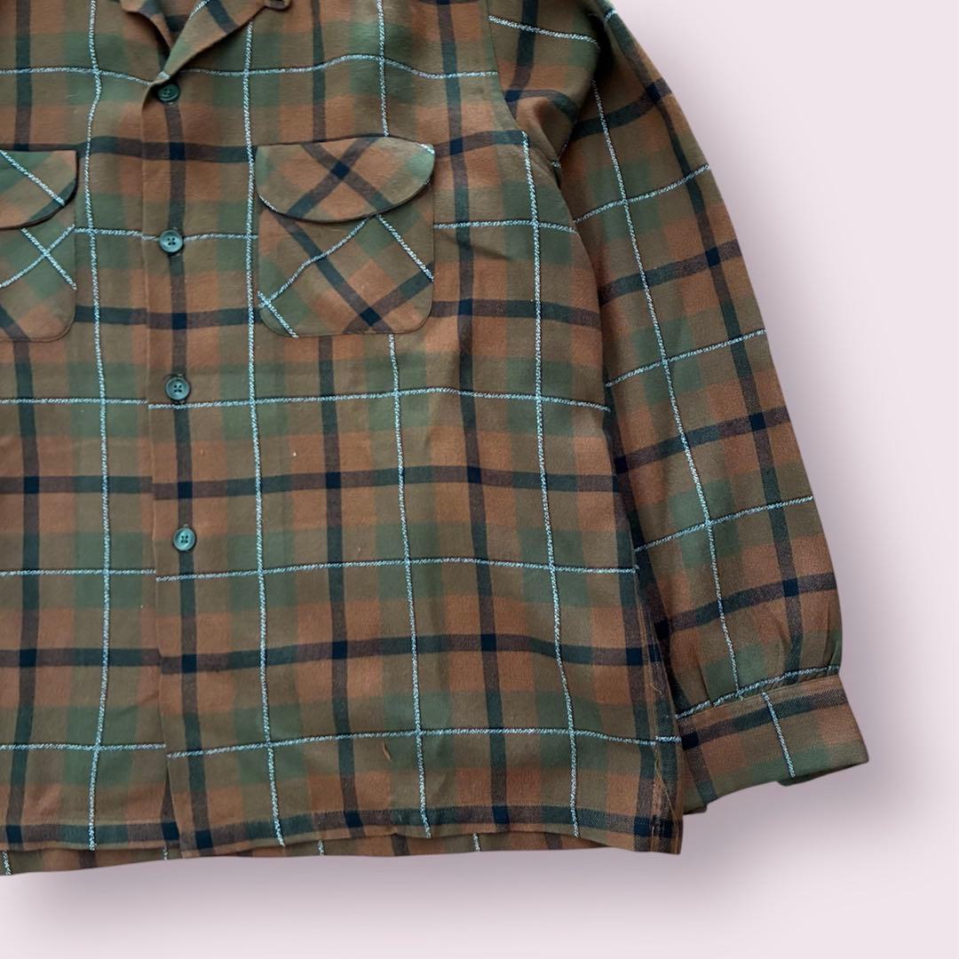 60s ヴィンテージ ウール 開襟シャツ ペンドルトン タウンクラフト