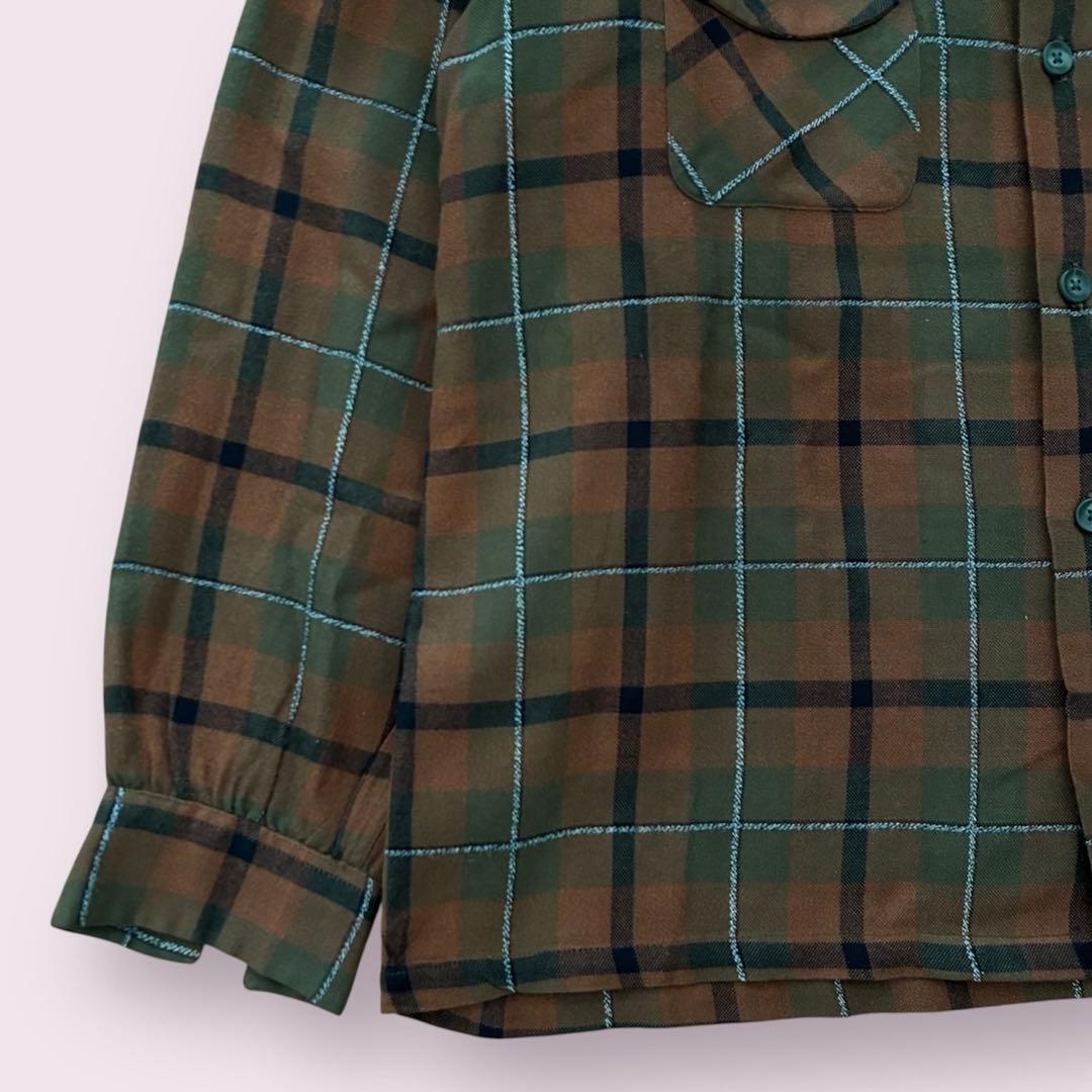 60s ヴィンテージ ウール 開襟シャツ ペンドルトン タウンクラフト