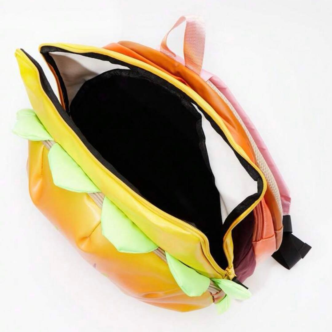 チーズバーガー バックパック ホルダー ジッパー リュック リュックサック