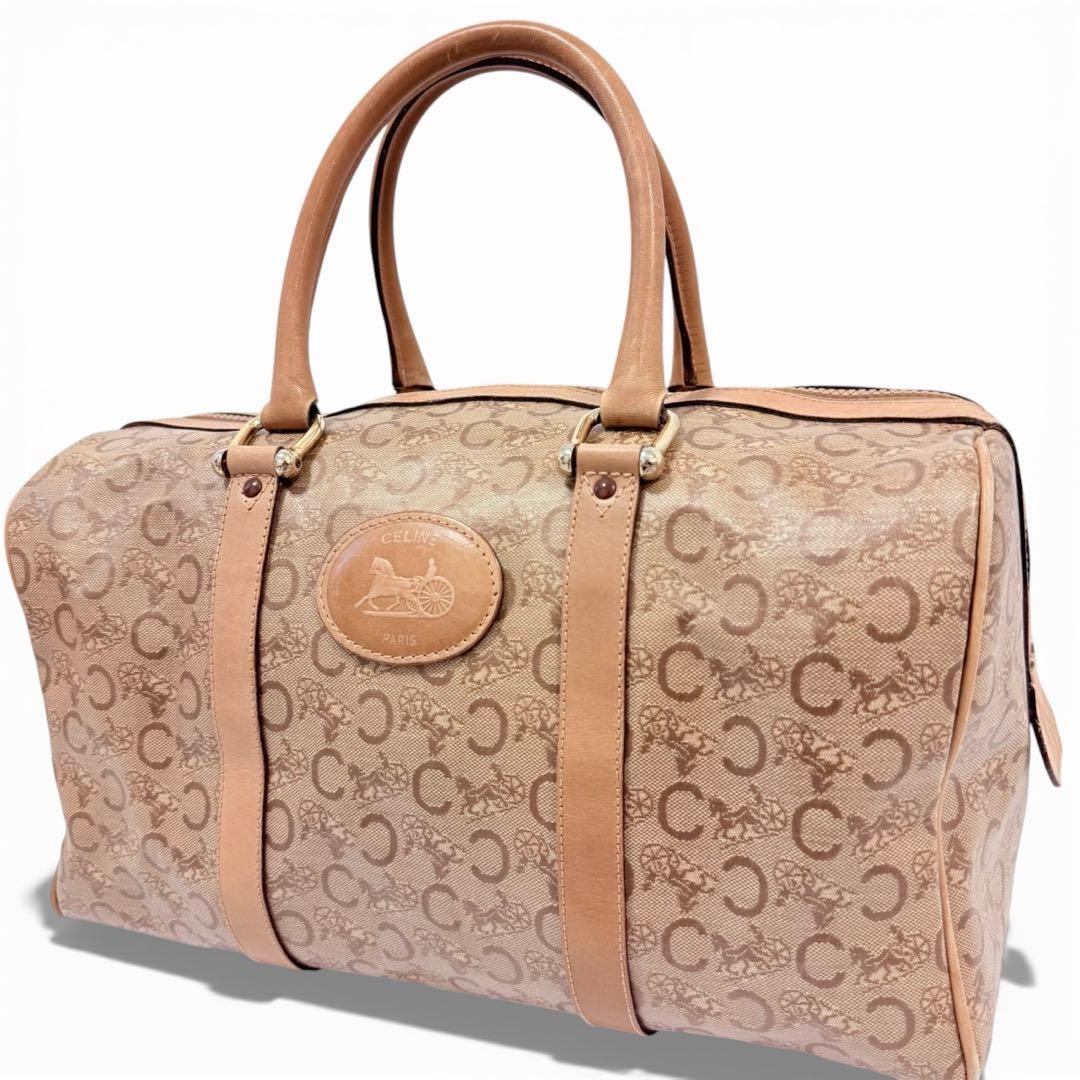 【美品】 CELINE 大容量 旅行用 手持ちカバン ボストンバッグ レディース