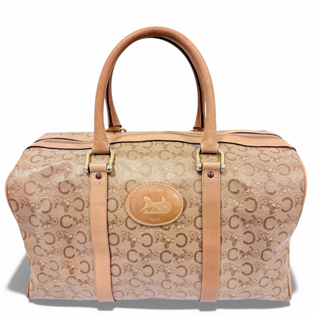 【美品】 CELINE 大容量 旅行用 手持ちカバン ボストンバッグ レディース
