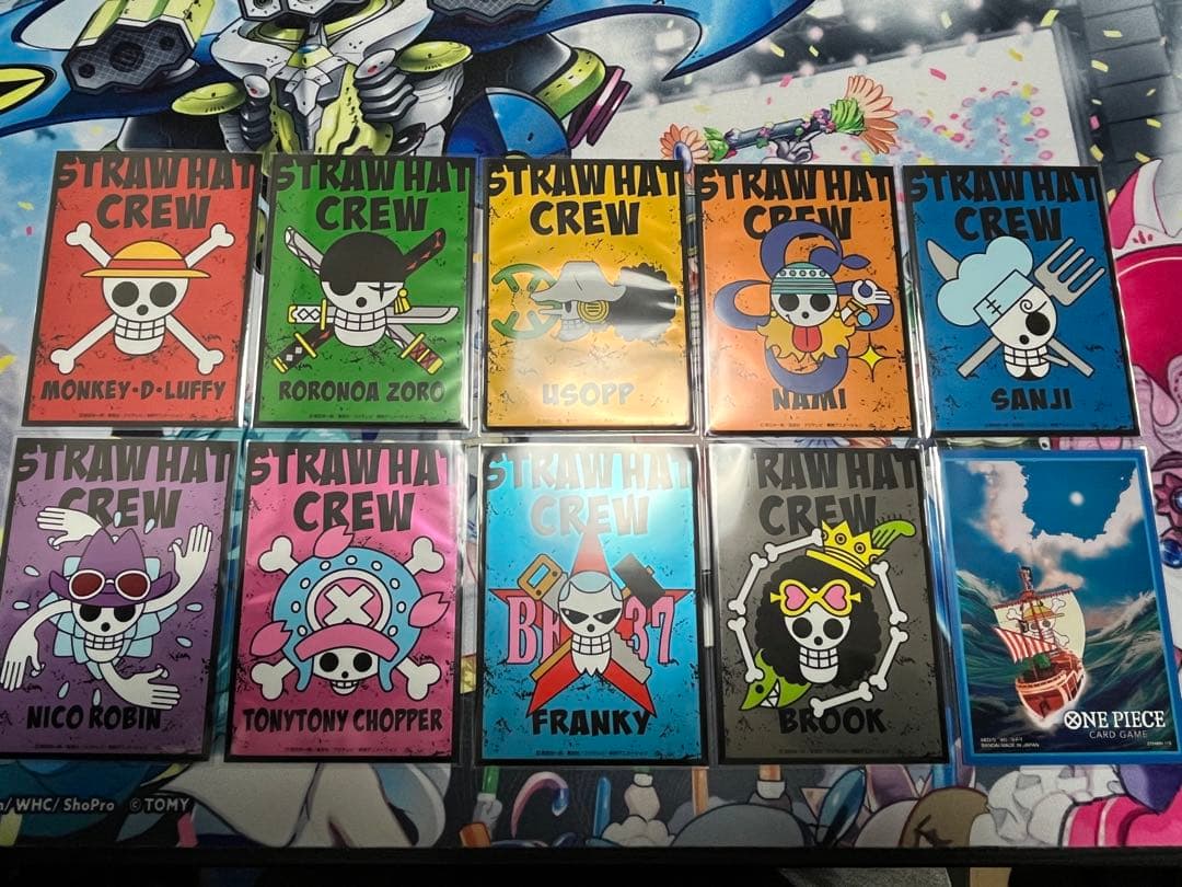 ワンピース　麦わらの一味　スリーブ　ドンカード