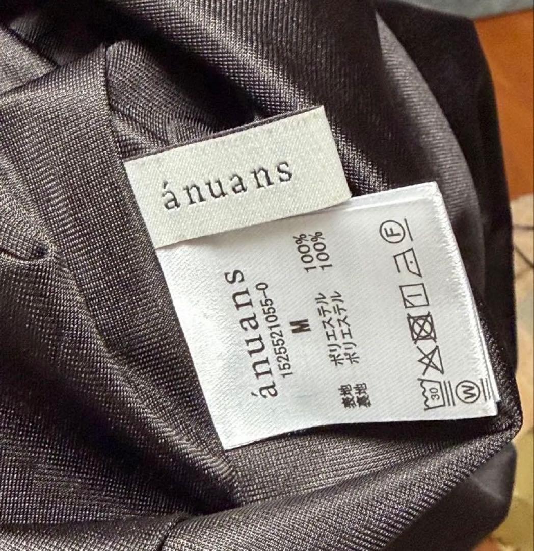 anuansサテンナロースカートMブラウン系その他